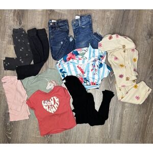 Mixed Lot Of Toddler Girls 2T Clothes Top Jeans Pants Dress Old Navy Cat & Jack